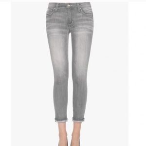 Joe’s Gray Skinny Crop Jeans